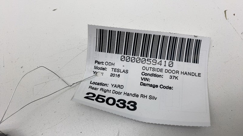 ⭕ 16-20 Model S Rear Right Exterior Door Handle Outer Silver PMSS 1071