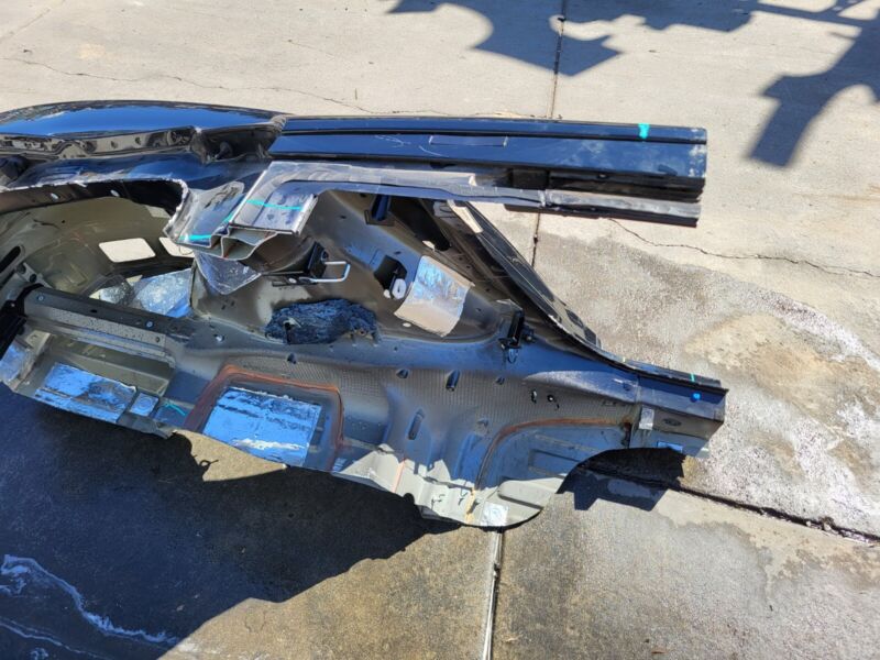 2012-2015 Tesla Model S Rear Left Quarter Body Side Panel Structural Cut Out LH