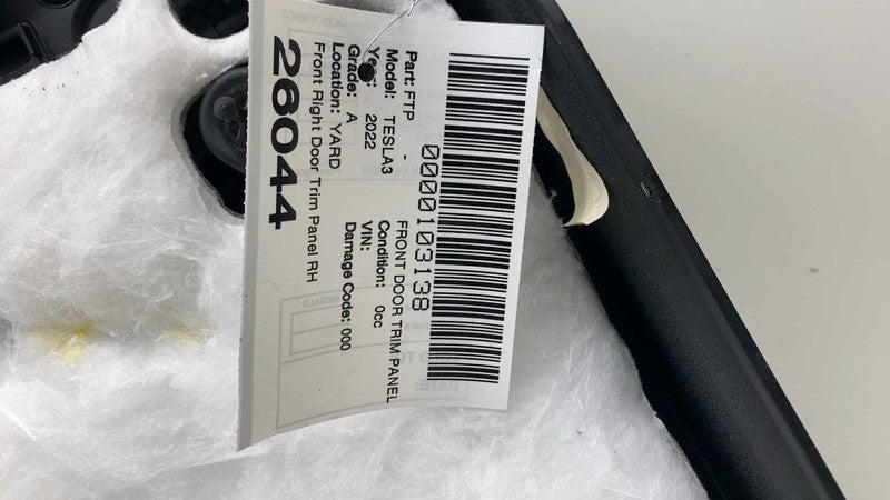 ⭕ 2021-2023 Tesla Model 3 Front Right Interior Door Panel Trim Card 15