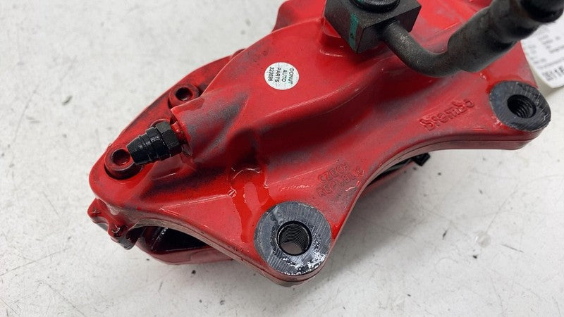 ⭕ 2016-2020 Tesla Model X Rear Driver Side Caliper Red w/ Brake Hose L