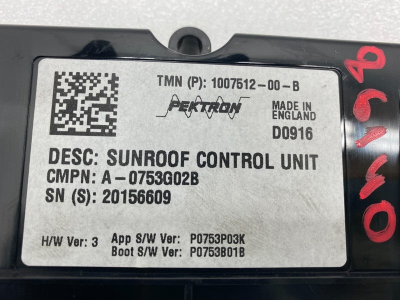 100751200B ⭕ 12-20 Tesla Model S Sunroof Controller Moon Roof Control Module 1007512-00-B