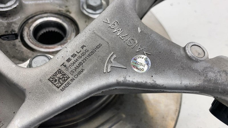 ⭕ 17-23 Tesla Model 3 Rear Right Spindle Knuckle w/ Hub & Shield RH 10