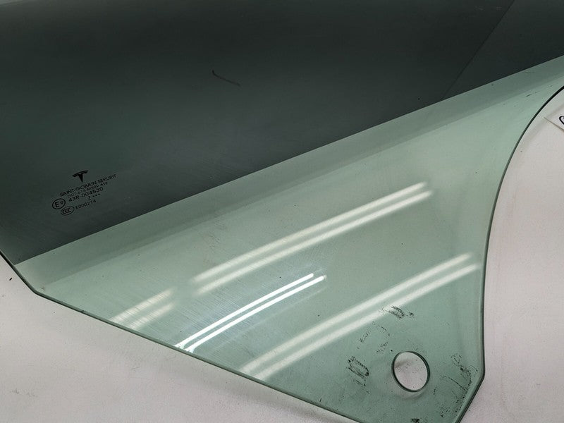 43R-004530 ⭕ 17-19 Tesla Model 3 Front Passenger Door Window Glass Right RH (Single Pane)