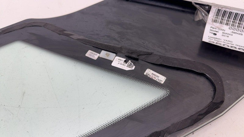 E6 43R-00048 ⭕ 2014-2020 BMW i3 Rear Passenger Side Quarter Window Glass Right OEM 43R-00048