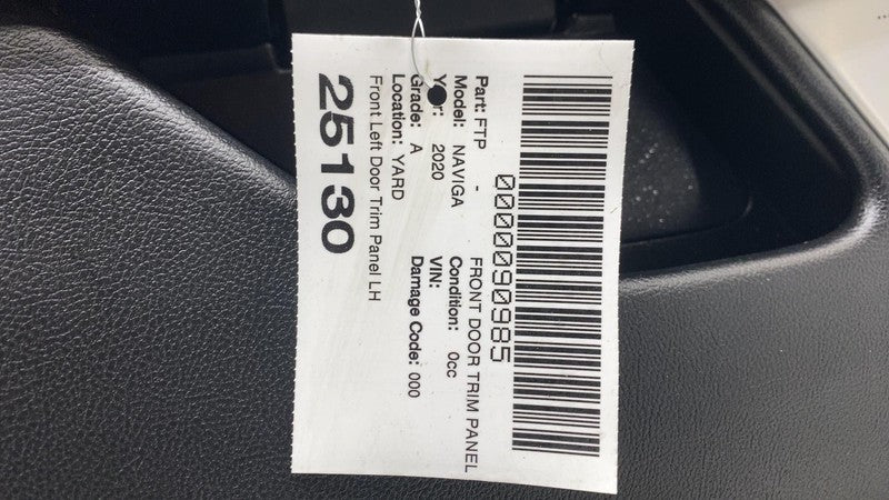 ⭕ 2020 Lincoln Navigator Front Left Side Interior Door Panel Trim Card