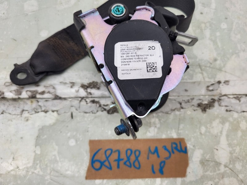 108128101D ⭕17-23 Tesla Model 3 Rear Left or Right 2nd Row Seat Belt Retractor 1081281-01-D