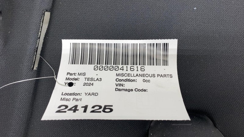 21-25 Model 3 Rear Console Deck Shelf Package Tray Trim Panel Cover 17