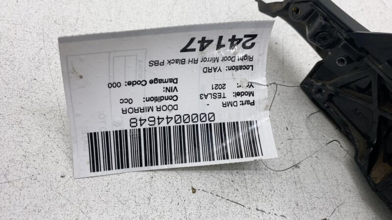 1592032-00-B ⭕ 21-25 Model 3 Front Right Exterior Rear View Mirror Black - PBSB 1592032-00-B