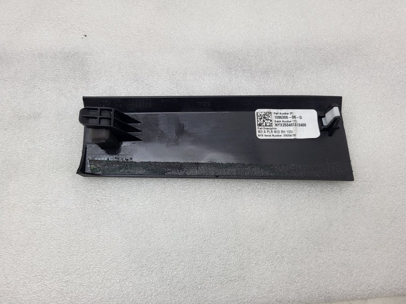 108630600G ⭕ 2017-2023 Tesla Model 3 Passenger Right Mid A-Pillar Trim Cover 1086306-00-G