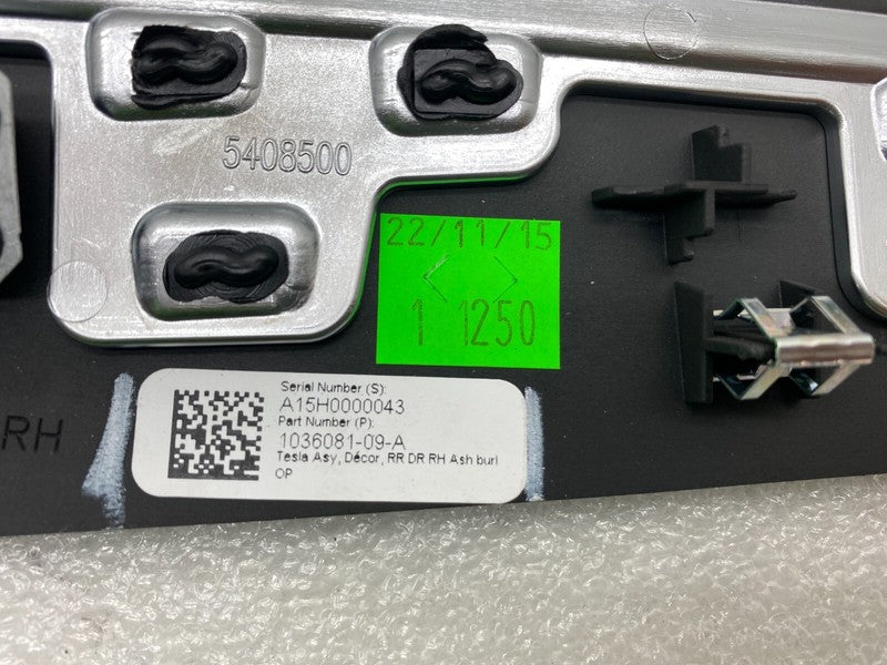 1036081 ⭕2016-2020 Tesla Model X SET of Front & Rear Left & Right Door Molding Trim Assy