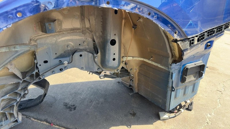 ⭕ 16-20 Tesla Model X Rear Quarter Fender Frame Panel Cut Out Left Blue - PPSB