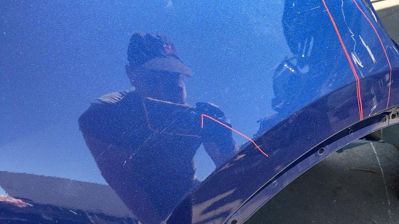 ⭕2020-2023 Tesla Model Y Rear Right Quarter Panel Structural Cutout RH Blue Assy