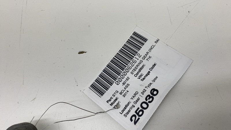 ⭕ 13-19 Mercedes-Benz B-Class Power Steering Gear Rack & Pinion w/ Tie Rod FWD