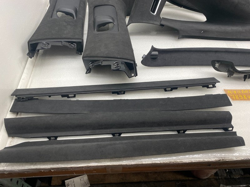 ⭕ 16-20 Tesla Model X SET Headliner Sunvisor Upper A + B + C-Pillar Tr