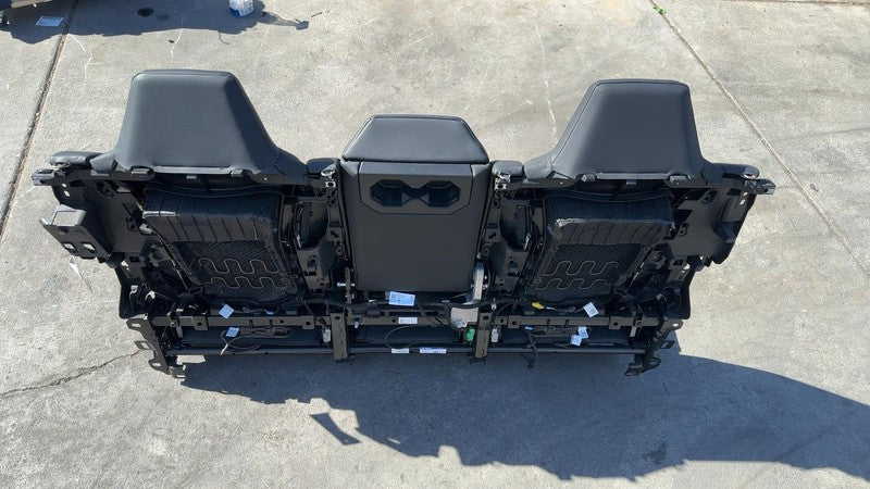 ⭕ 24-25 Tesla Cybertruck Rear 2nd Row Seat Upper & Lower Cushion Black Complete