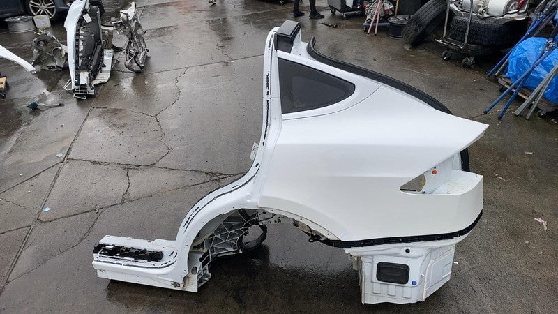 2016-2020 Tesla Model X Rear Driver Side Quarter Panel Cutout Left LH White PPSW