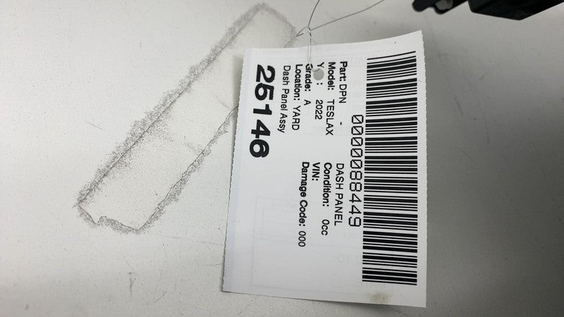 ⭕ 2021-2025 Tesla Model X Front Upper Dashboard Dash Instrument Panel