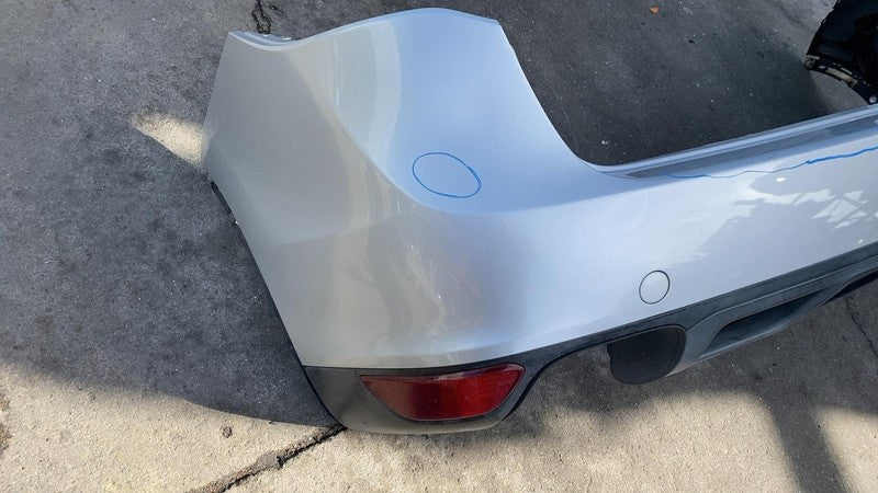 2011-2014 Porsche Cayenne Rear Bumper Fascia Cover w/o Park Assist Silver - LX7W