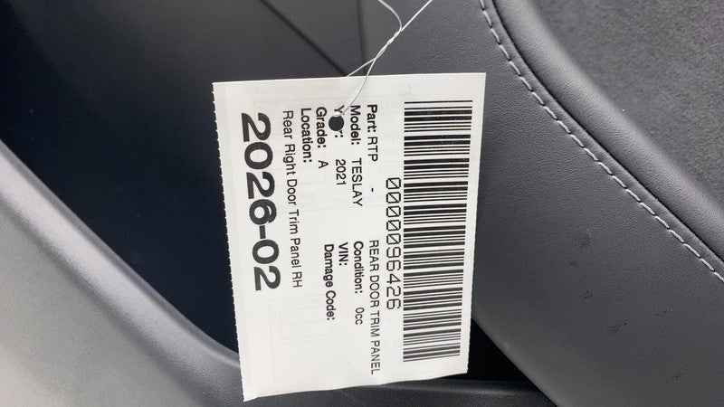 ⭕20-24 Tesla Model Y Rear Right Interior Door Panel Trim Card Cover 14