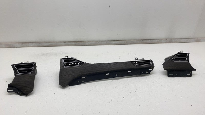 ⭕ 12-15 Model S Dash A/C Air Vent Outlet Dashboard Trim Panel SET 1004