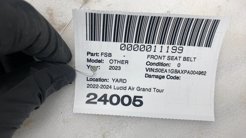 P11-D110AP-08 ⭕ 2022-2024 Lucid Air Front Seat Belt Left or Right Assembly P11-D110AP-08 LH RH