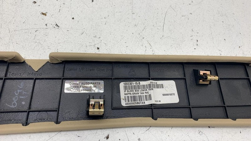 ⭕ 12-20 Model S X Lower Glove Box Compartment Trim Cover Dash Panel 10