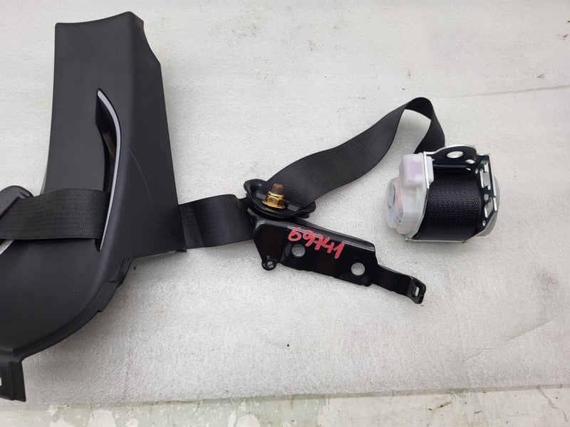 102473200C ⭕ 12-15 Model S Rear Right Seat Belt Retractor w/ Mid C-Pillar Trim 1023136-05-D
