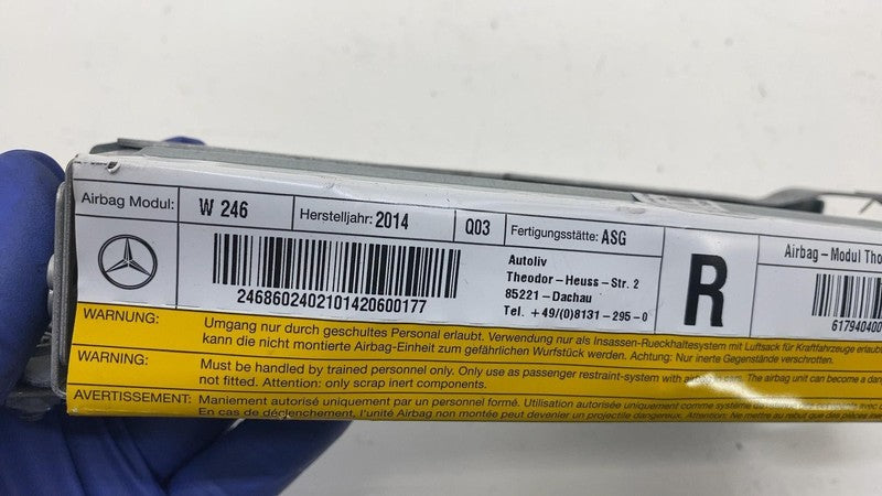 ⭕ 13-19 Mercedes-Benz B-Class W246 Rear Passenger Side Airbag Right A2