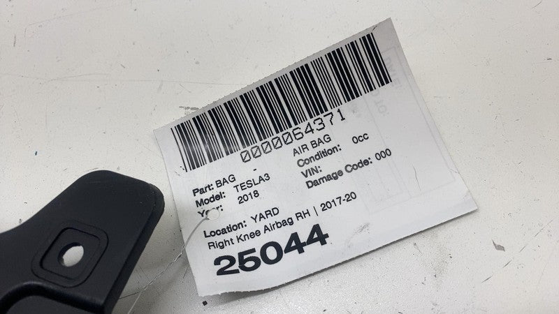 107782600D ⭕ 2017-2023 Tesla Model 3 Y Right Lower Knee Safety Airbag Module 1077826-00-D
