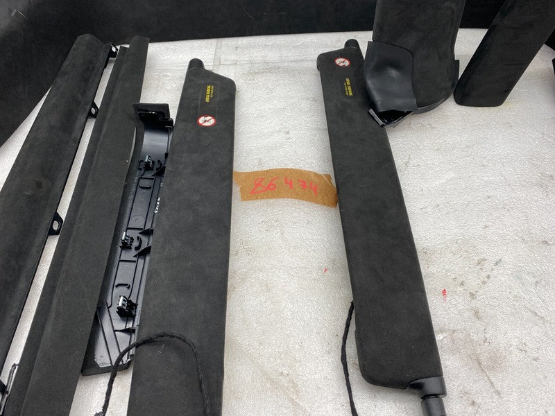 105154704C ⭕ 2016-2020 Tesla Model X SET of Ceiling Headliner Sun Visor Upper A + B Pillar
