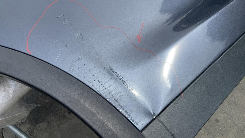 1028791-00-K ⭕16-23 Tesla Model X Rear Passenger Side Falcon Door Shell Panel Right Gray PMNG