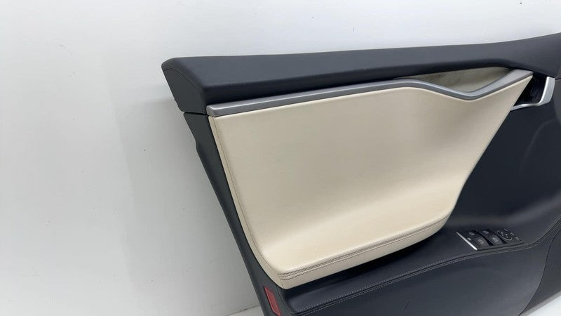 ⭕ 12-20 Tesla Model S Front Driver Side Interior Door Panel Trim Card Cover Left