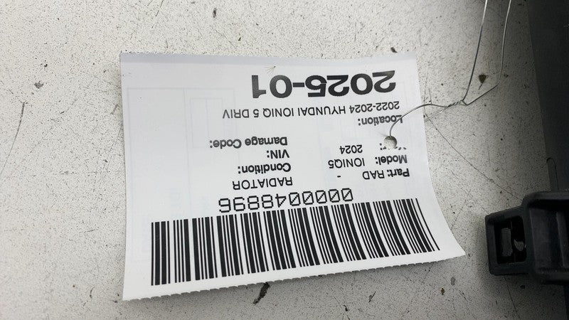 A21533741 2022-2024 Hyundai Ioniq 5 Cooling Radiator Drive Motor Inverter Cooler Auxiliary