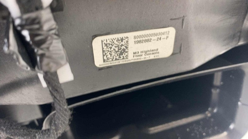 1982882-24-F ⭕ 24-25 Tesla Model 3 Front Center Console Armrest & Storage Compartment GEN 3