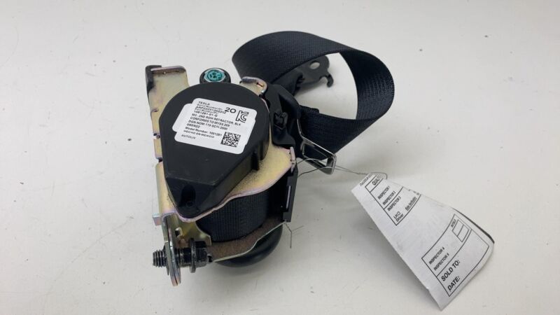 1081281 01 G 2017-2023 Tesla Model 3 Rear Left or Right 2nd Row Seat Belt Retractor Black OEM
