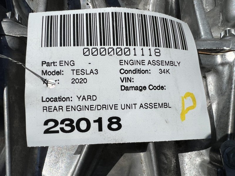⭕ 2020-2023 Tesla Model 3 M3 Electric Engine Rear Drive Unit Motor 112