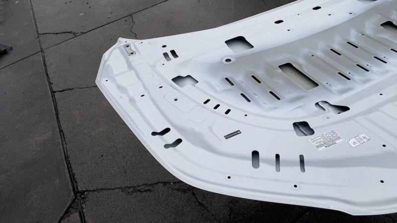 2023 2024 2025 Toyota bZ4X Hood Panel Bonnet Shell Assembly OEM White Aluminum