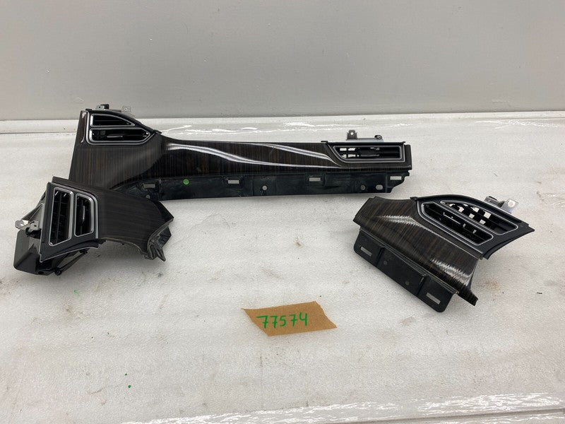 100451807F ⭕12-15 Model S SET of Dash A/C Air Vent Outlet Dashboard Trim Panel 1004518-07-F