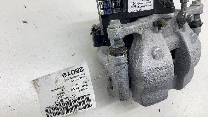 1250641-00-D ⭕ 24-25 Tesla Cybertruck Rear Left Mando Brake Caliper Silver OEM 1250641-00-D