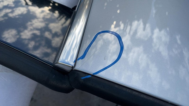 2011-2018 Porsche Cayenne Rear Driver Side Door Shell Panel Left Silver - LX7W