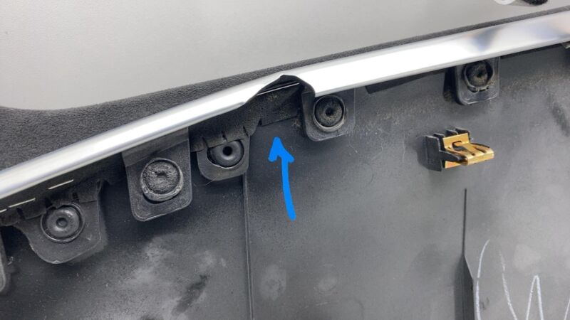 1463361-99-A 2012-2015 Tesla Model S Dashboard Instrument Panel Dash Top Pad Cover Assembly