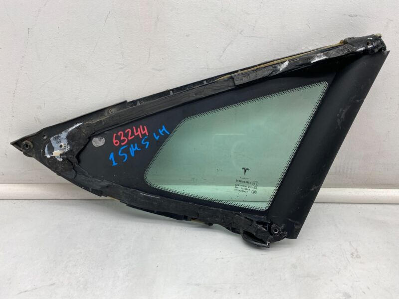2016-2021 Tesla Model S Rear Driver Side Quarter Window Glass Left LH 43R-008010