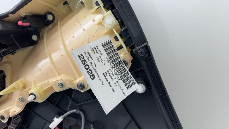 67611-X1B28 ⭕ 2019 Toyota C-HR Front Right Passenger Side Interior Door Panel Trim Card RH