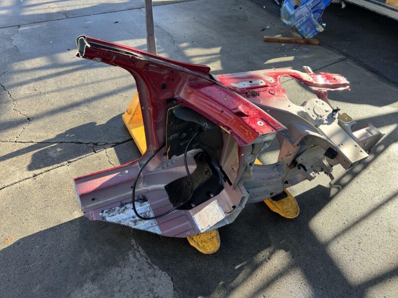 Does not apply 2012-2016 Tesla Model S Front Left Quarter Panel Fender Apron Frame Cut Red PPMR