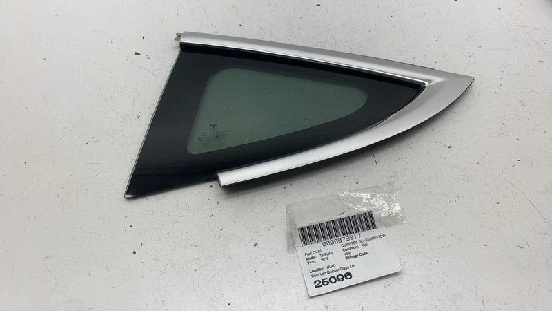 108070300H ⭕ 2017-2020 Tesla Model 3 Rear Left Quarter Fixed Window Glass LH 1080703-00-H
