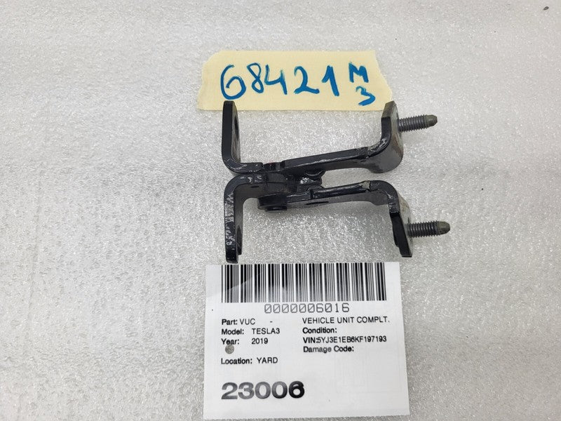 ⭕ 2017-2023 Tesla Model 3 Rear Passenger Side Door Upper Hinge Right RH Assembly