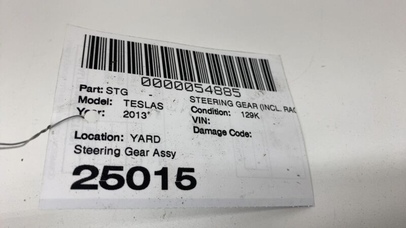 BJ32 3200 HB 2012-2015 Tesla Model S Power Steering Gear Rack Pinion & Motor w/ Tie Rod RWD