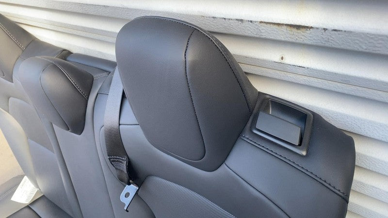 ⭕ 2024-2025 Tesla Model 3 Rear 2nd Row Black Leather Seat Upper + Lowe