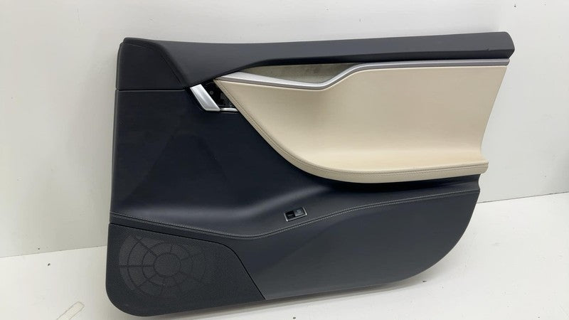 ⭕ 12-20 Tesla Model S Front Driver Side Interior Door Panel Trim Card
