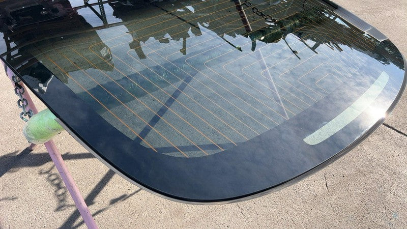 ⭕ 17-20 Model 3 M3 Rear Trunk Panoramic Backlite Glass Back Section 14